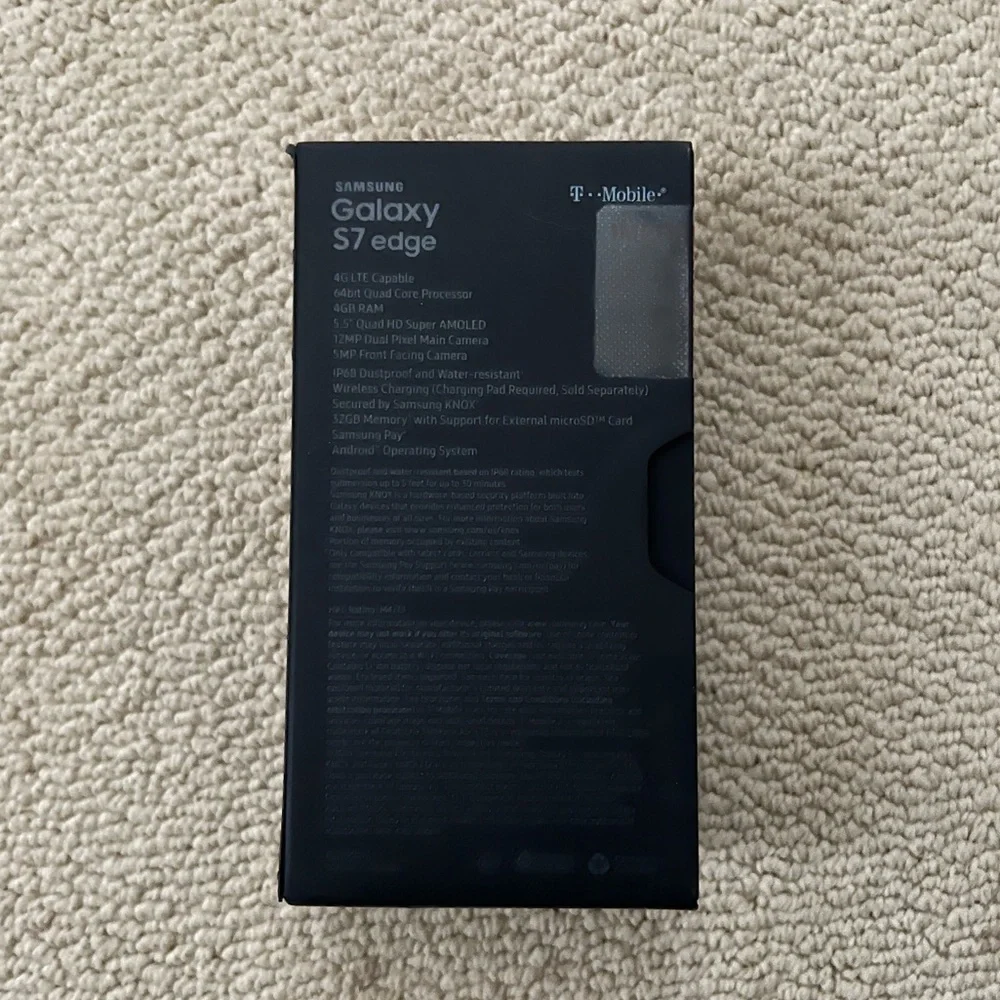 NIB Samsung Galaxy S7 Edge Silver Titanium 32G T-Mobile
